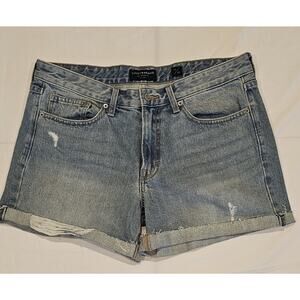 Lucky Brand Distressed Relaxed Womens Cut-Off Boyfriend Shorts Size 10/30